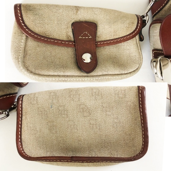 Dooney & Bourke Bag Jacquard Double Pocket Tote Satchel - Picture 6 of 8